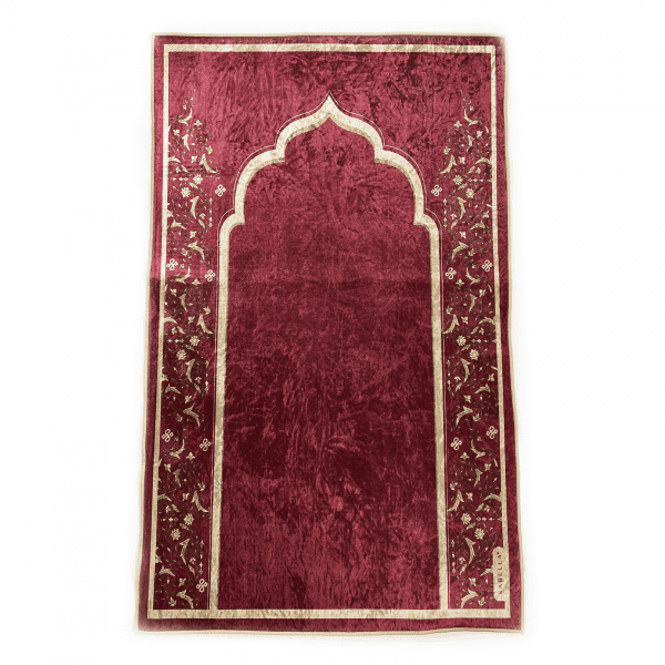 Sabella Collection Maroon Adults Prayer Mat