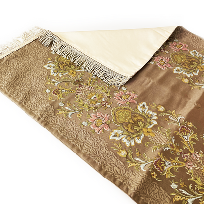 Adults Brown Floral Prayer Mat