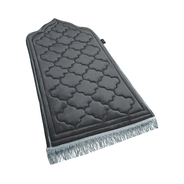 Kids Grey Prayer Mat with Diamond Design