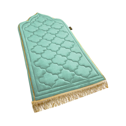 Kids Mint Green Prayer Mat with Diamond Design