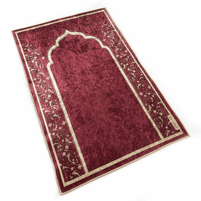 Sabella Collection Maroon Adults Prayer Mat