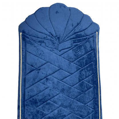 Adults Navy Blue Prayer Mat with Tulip Design (Medium)