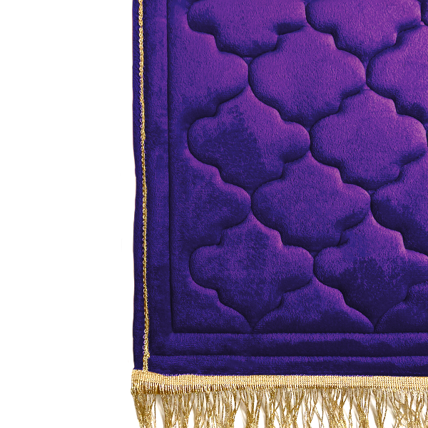 Kids Purple Prayer Mat with Diamond Design