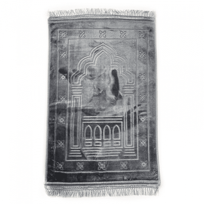 Large Grey Padded Adults Prayer Mat