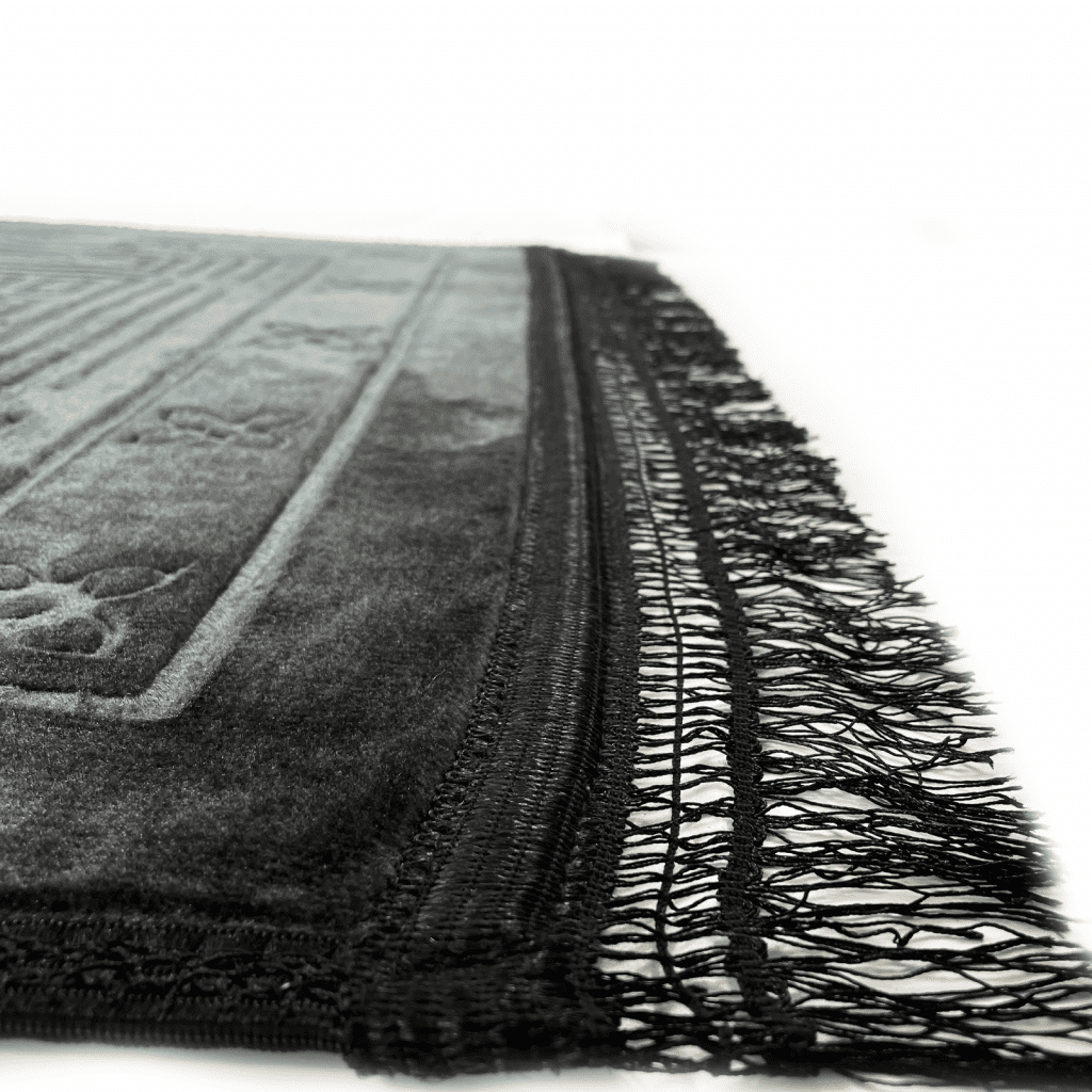 Large Black Padded Prayer Mat