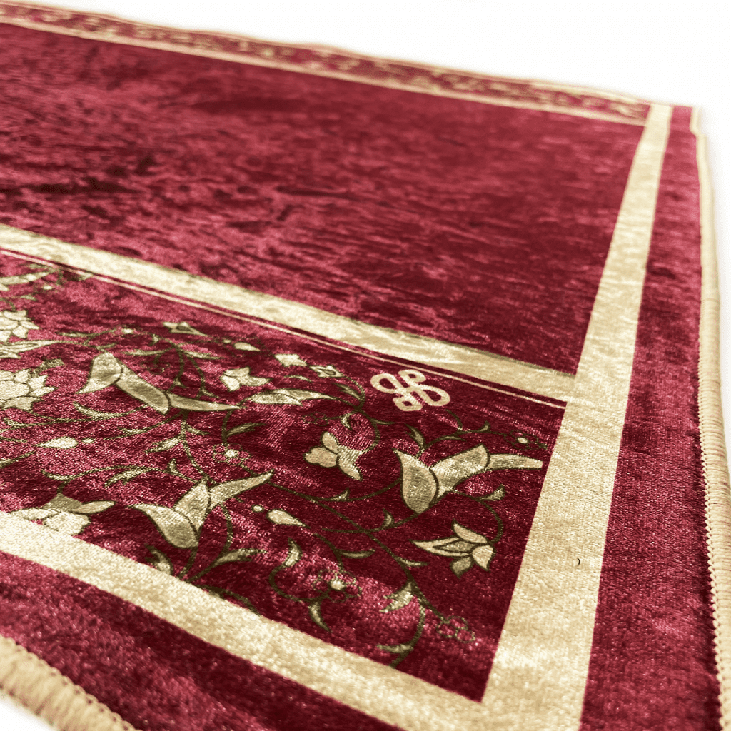 Sabella Collection Maroon Adults Prayer Mat