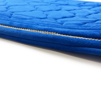 Adults Royal Blue Prayer Mat with Diamond Design (Medium)