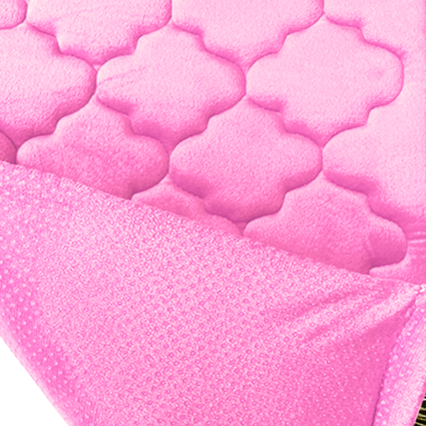 Kids Baby Pink Prayer Mat with Diamond Design