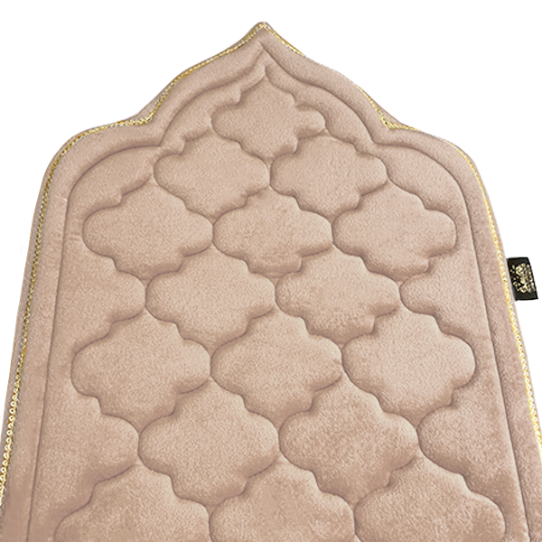 Kids Beige Prayer Mat with Diamond Design