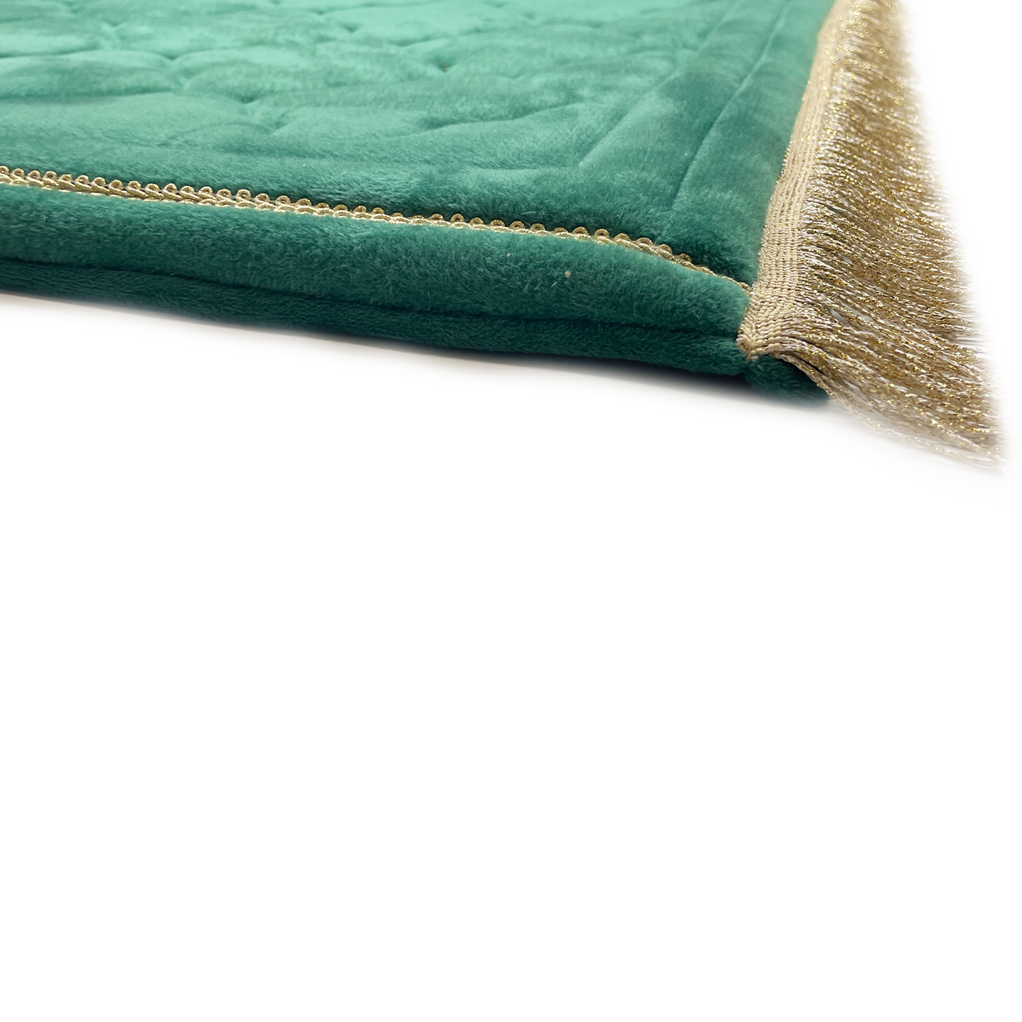 Adults Emerald Green Prayer Mat with Diamond Design (Medium)