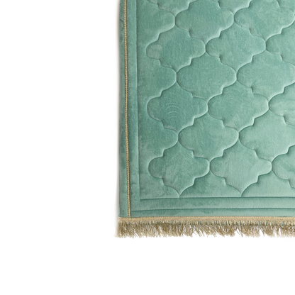 Adults Mint Green Prayer Mat with Diamond Design (Medium)