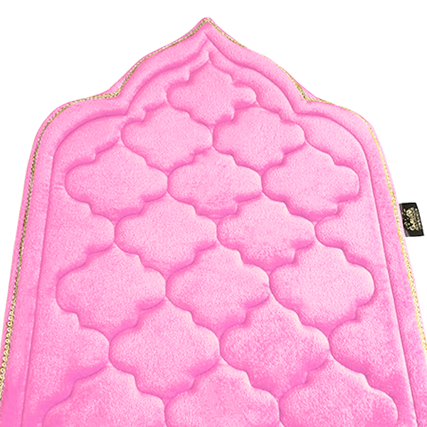 Kids Baby Pink Prayer Mat with Diamond Design
