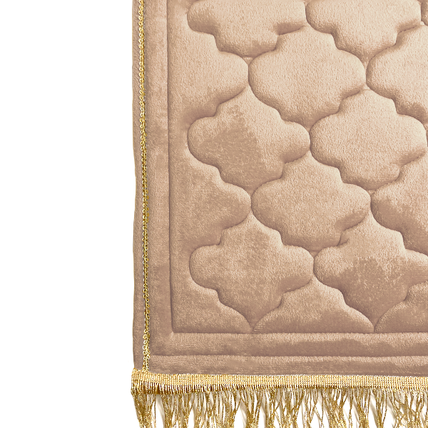 Kids Beige Prayer Mat with Diamond Design