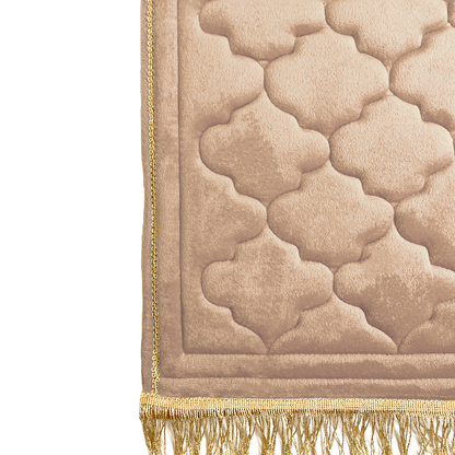 Kids Beige Prayer Mat with Diamond Design