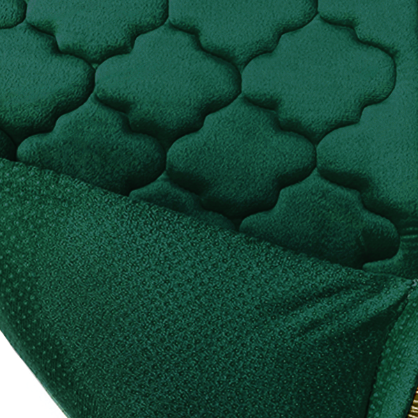 Kids Emerald Green Prayer Mat with Diamond Design