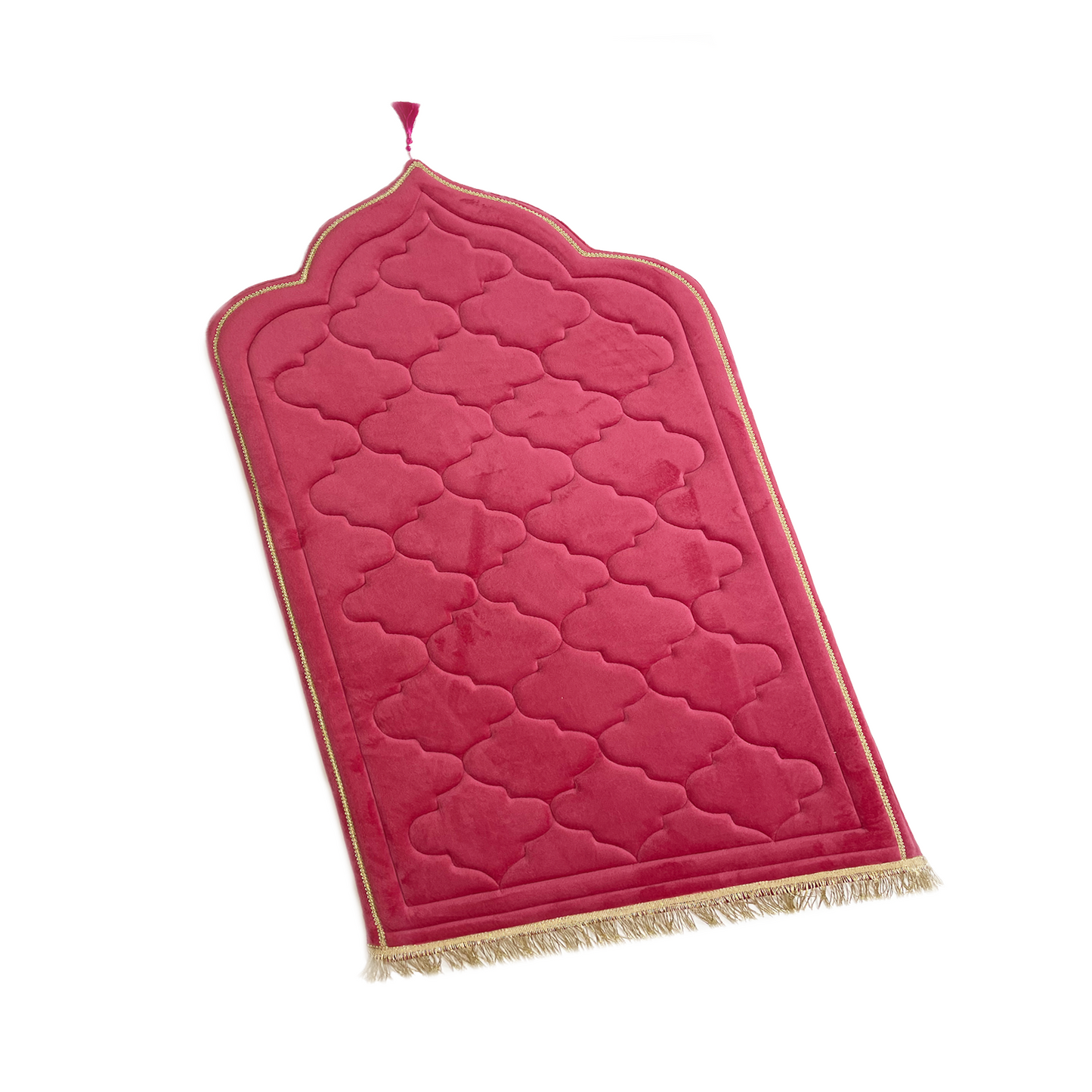 Adults Rose Pink Prayer Mat with Diamond Design (Medium)