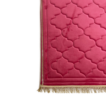 Adults Rose Pink Prayer Mat with Diamond Design (Medium)