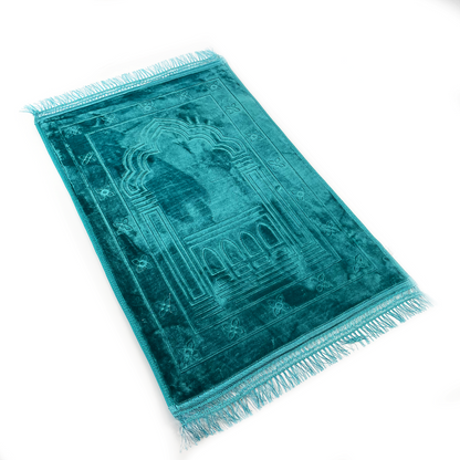 Large Teal Padded Adults Prayer Mat