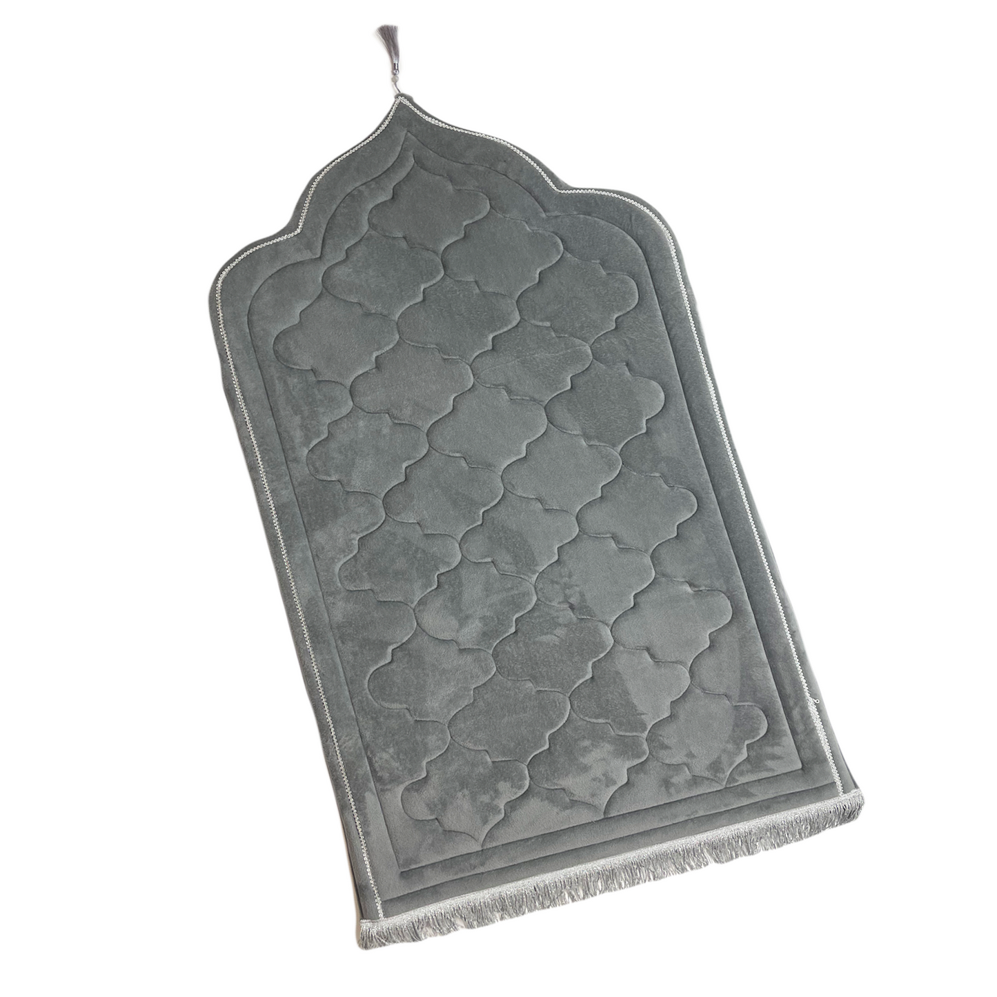 Adults Grey Prayer Mat with Diamond Design (Large)