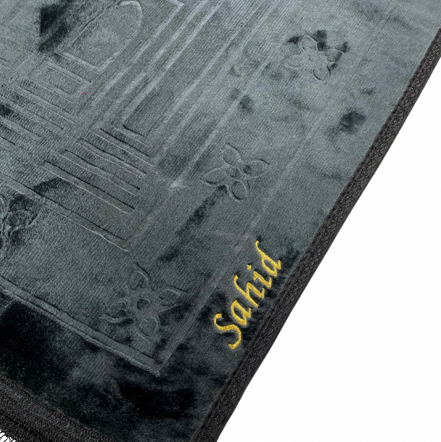 Large Black Padded Prayer Mat