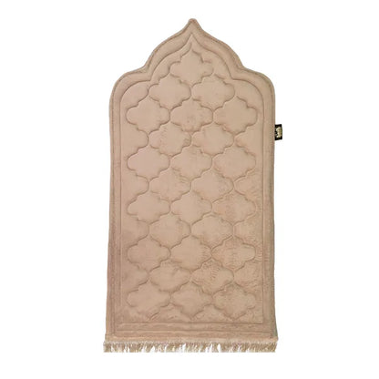 Kids Beige Prayer Mat with Diamond Design