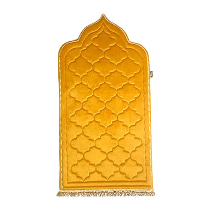 Kids Mustard Prayer Mat with Diamond Design