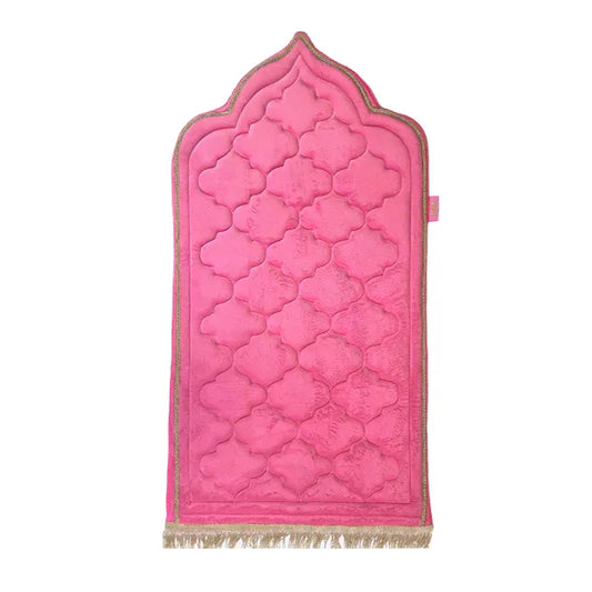 Kids Pretty Pink Prayer Mat with Diamond Design