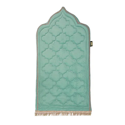 Kids Mint Green Prayer Mat with Diamond Design