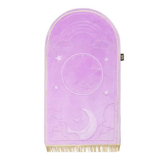 Kids Baby Pink Prayer Mat with Rainbow Design