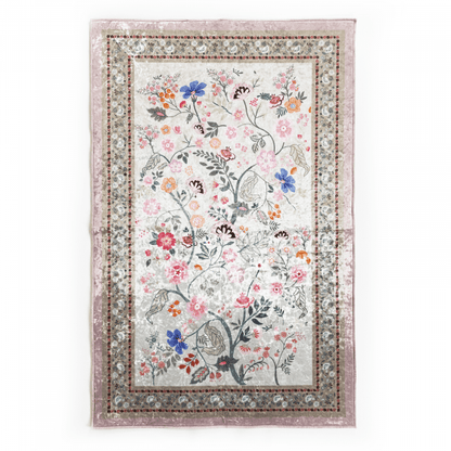 Crushed Velvet Pink Adults Prayer Mat