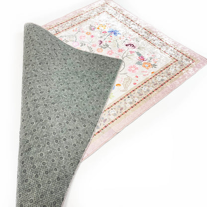 Crushed Velvet Pink Adults Prayer Mat