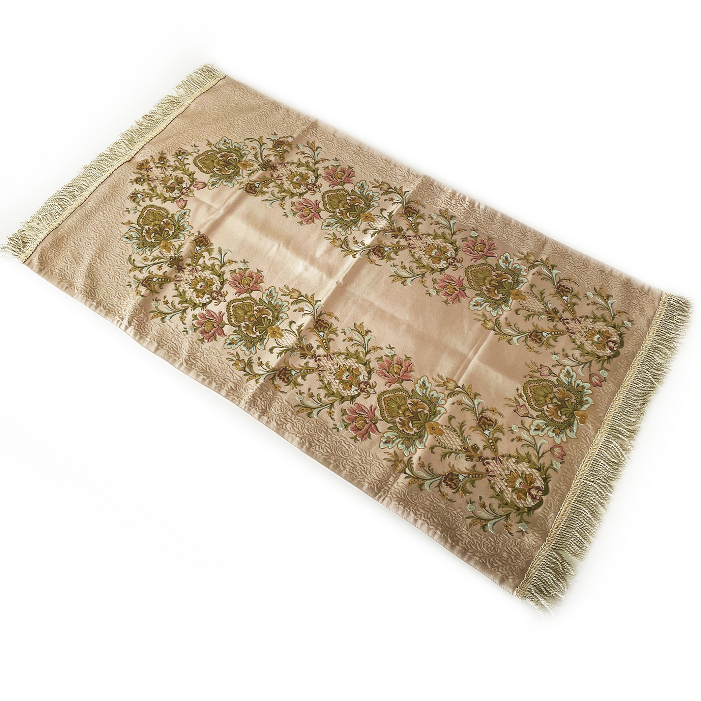 Adults Beige Floral Prayer Mat