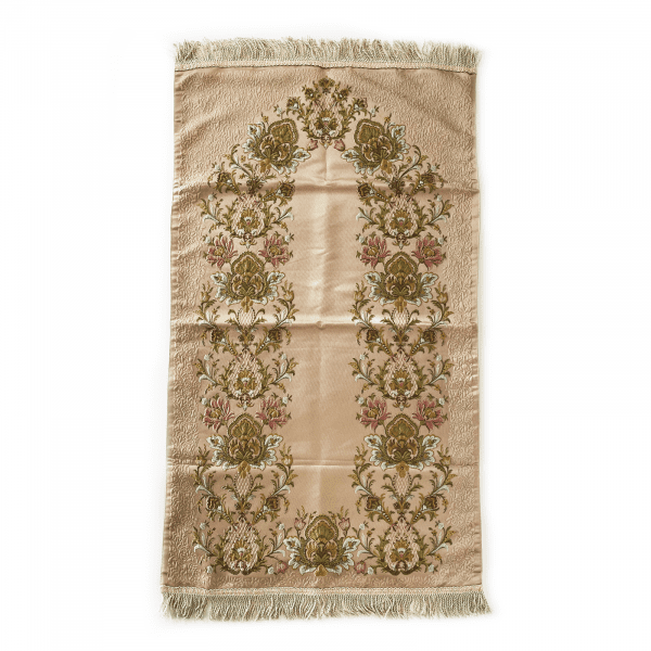 Adults Beige Floral Prayer Mat