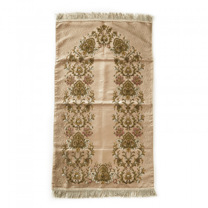 Adults Beige Floral Prayer Mat