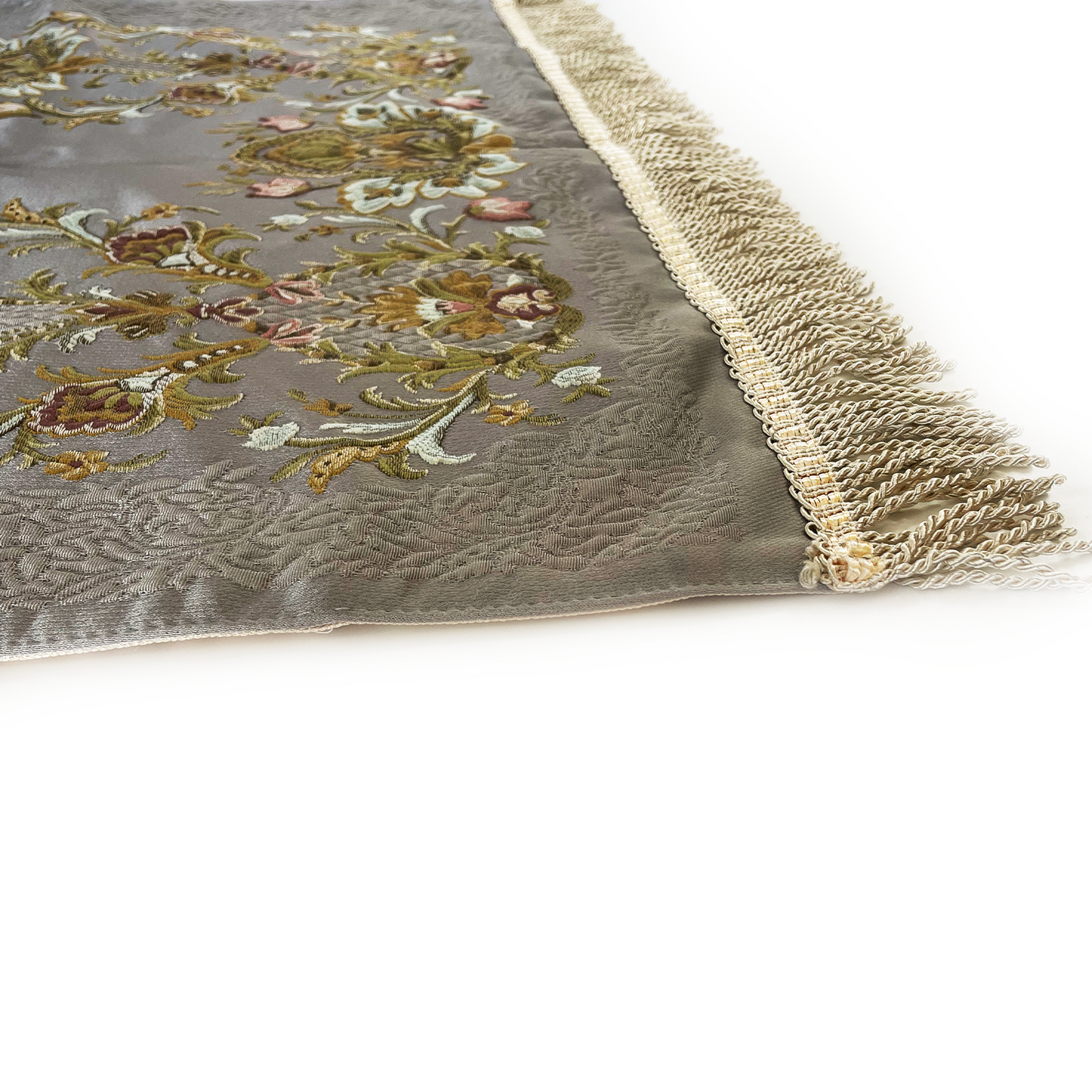 Grey Floral Adults Prayer Mat