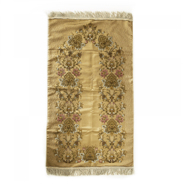 Adults Gold Floral Prayer Mat