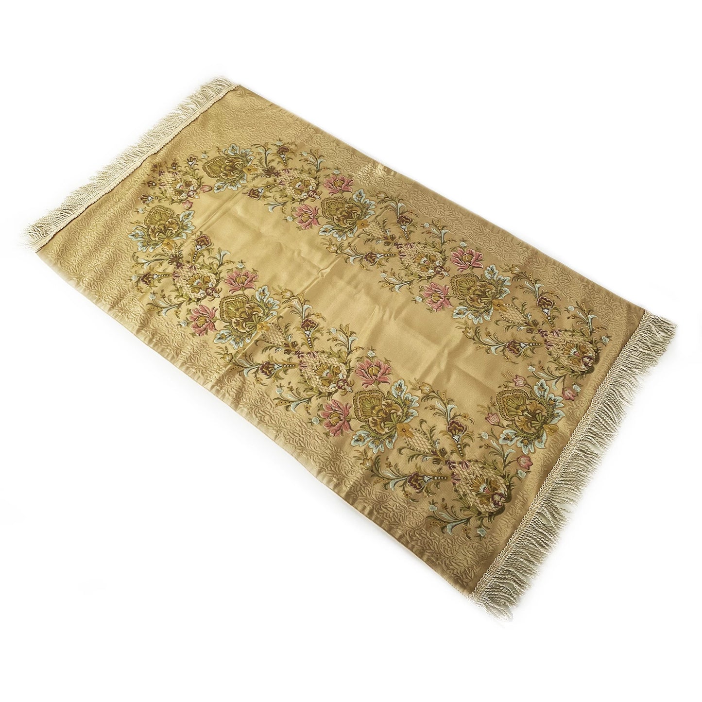 Adults Gold Floral Prayer Mat