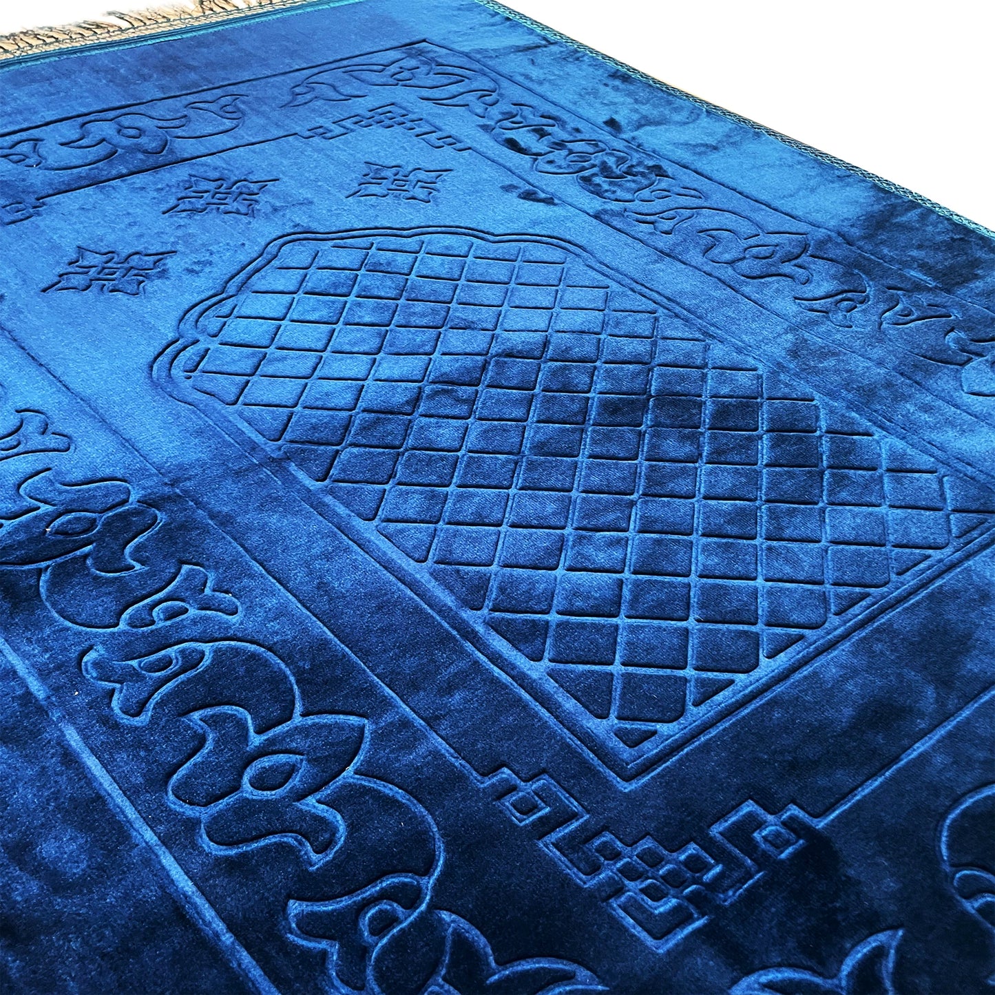 Large Navy Blue Padded Adults Prayer Mat